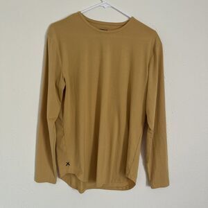 CUTS Clothing Men's AO PYCA Pro Elongated Crew Neck Shirt Yellow Size Medium